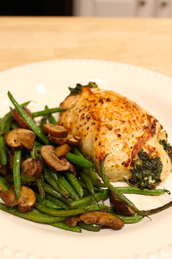 Stuffed Chicken with Spinach and Goat Cheese